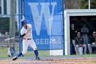 Baseball vs Emerson  Wheaton College Baseball vs Emerson College. - Photo By: KEITH NORDSTROM : Wheaton, Baseball